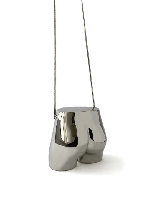 Silver Cheeky Butt Bag
