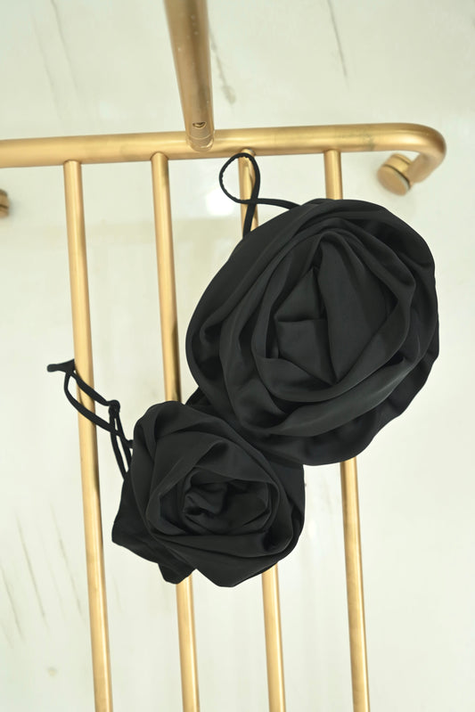 Off Roses Bandeau (Black)