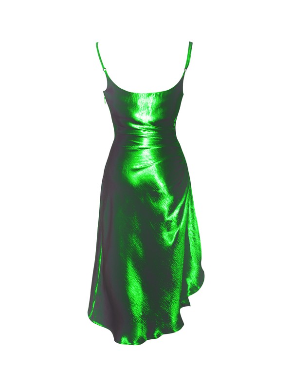 Emerald Satin Dress