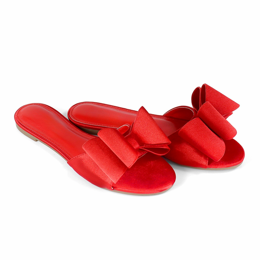 Ruby Bows Satin Sandals (Est. Arrival July 1st, 2024)