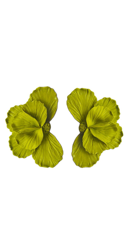 Carlotta Earrings (Chartreuse)